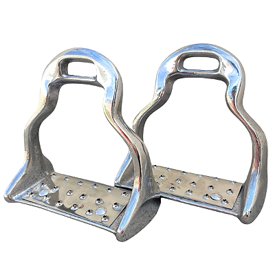 Estribo De Aço Inox Com Borracha De Aderência Confortável - Para Selas e Arreios