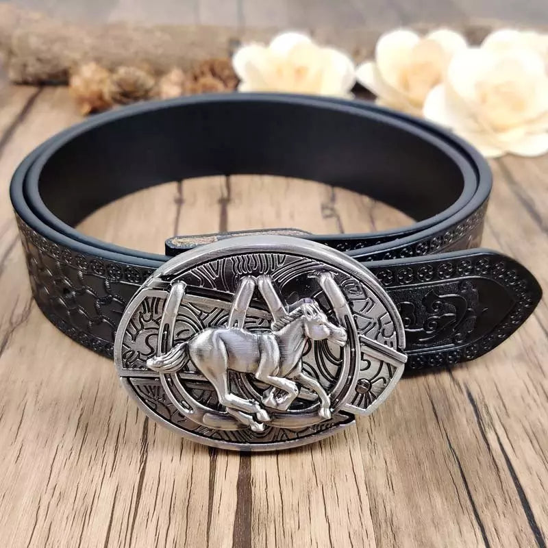 Fivela Cavalo Selvagem com Canivete Secreto - Esporatto