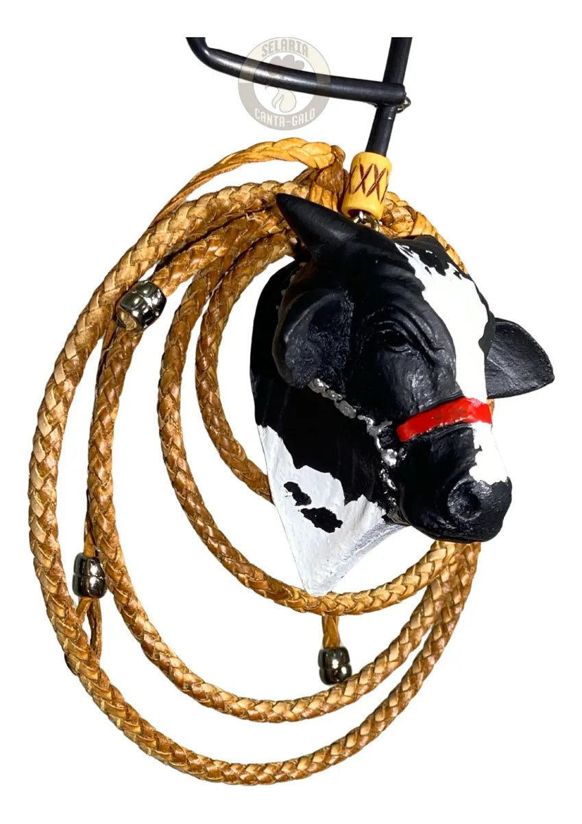 COMPRE 1 LEVE 3 - Enfeite De Retrovisor Boi Gado Nelore + Mini Laço