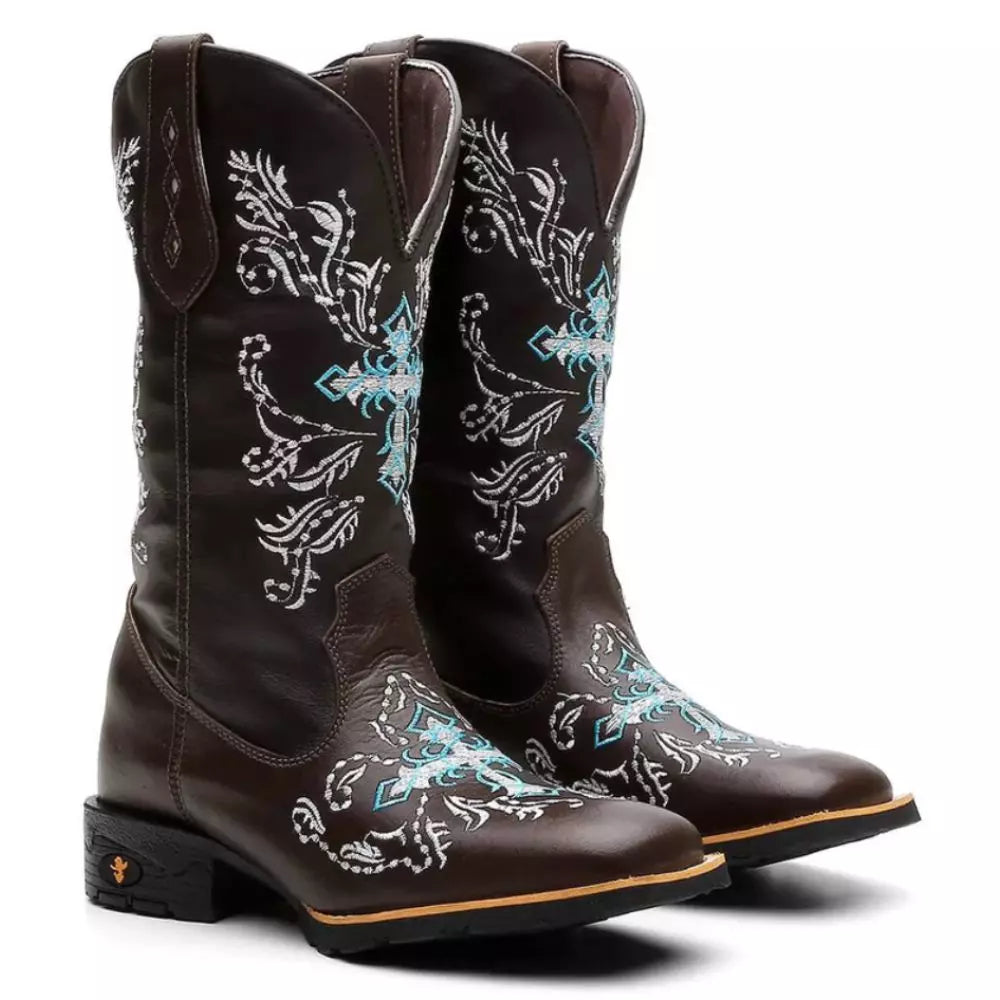 Bota Texana Feminina "Cruz Azul" - Esporatto