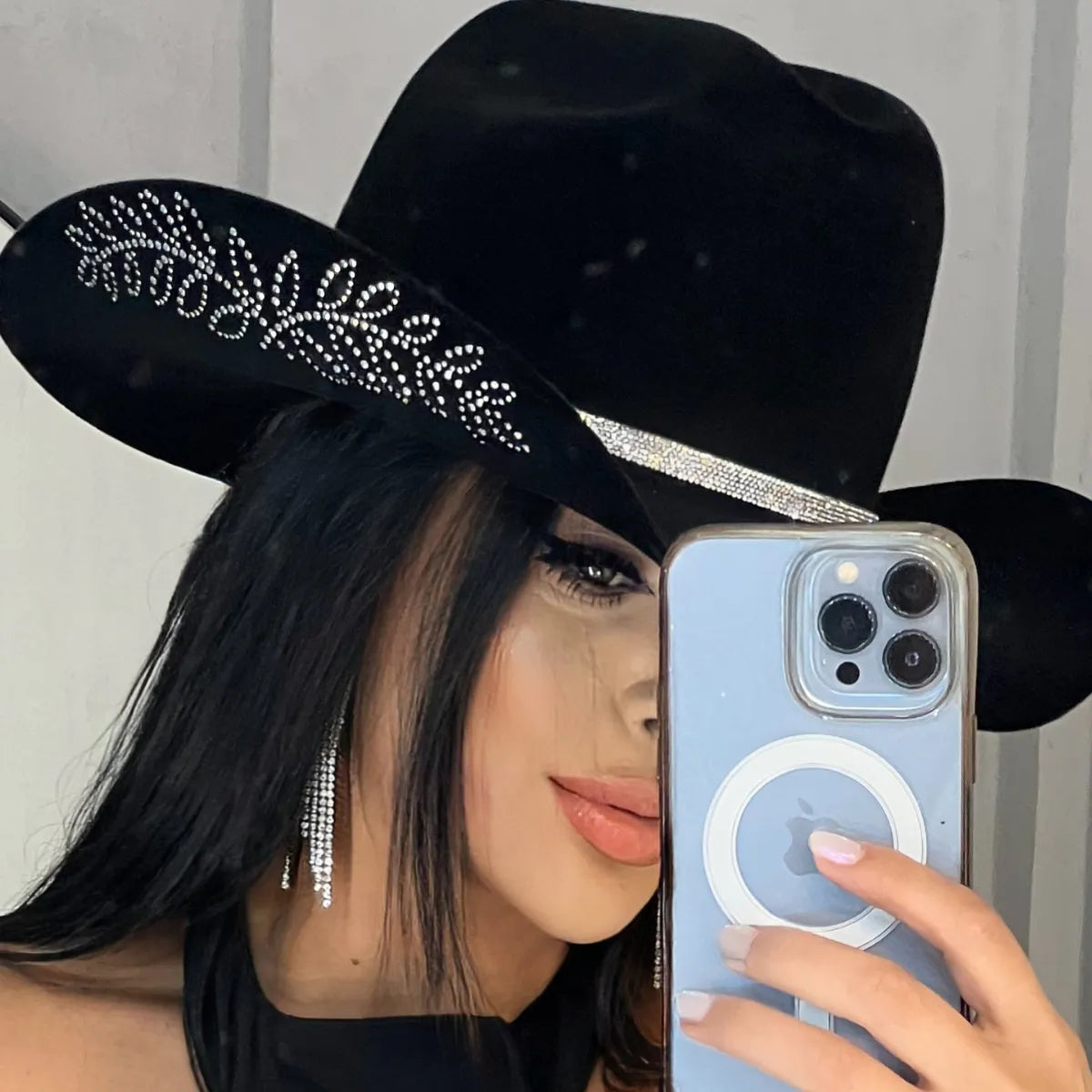 Chapéu De Strass Country/rodeio/pecuária/boideira/ana Castel