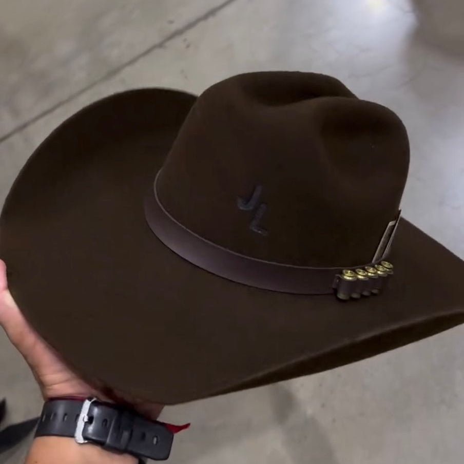 Chapéu Pralana Country + Adesivos Marrom